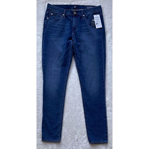 NWT GAP Mid Rise True Skinny Super Slimming Jeans, Size 30L - Picture 12 of 16